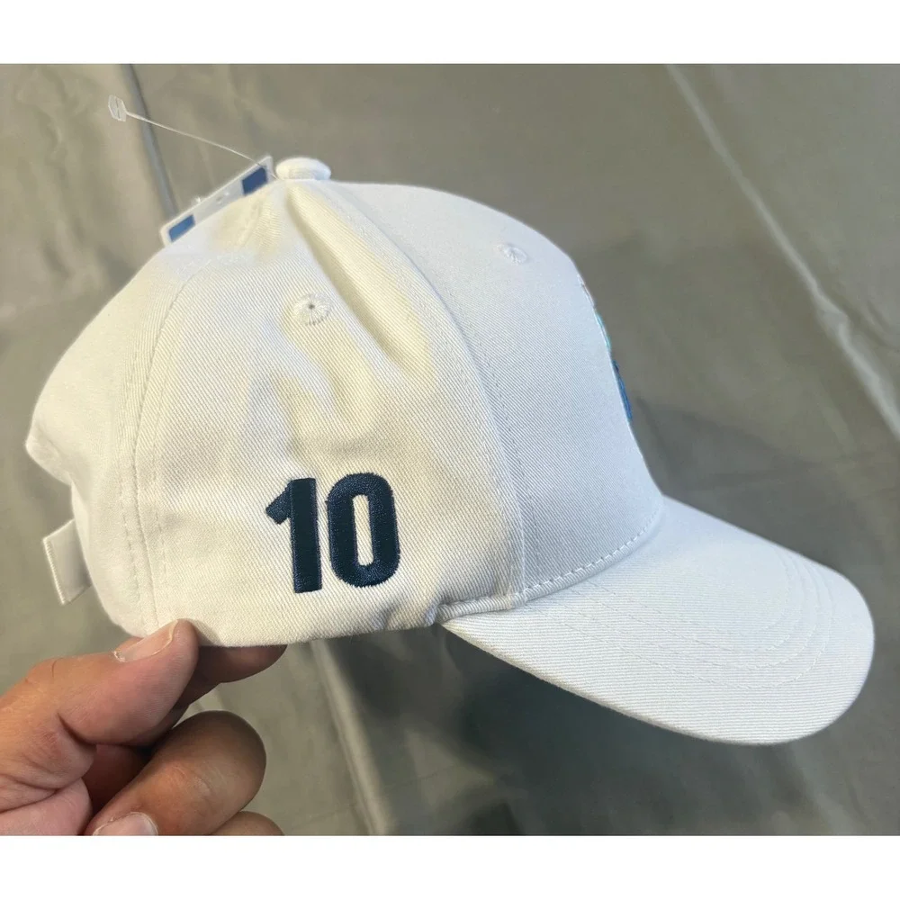 Argentina AFA Messi #10 Official White Baseball Cap Hat Adjustable NWT